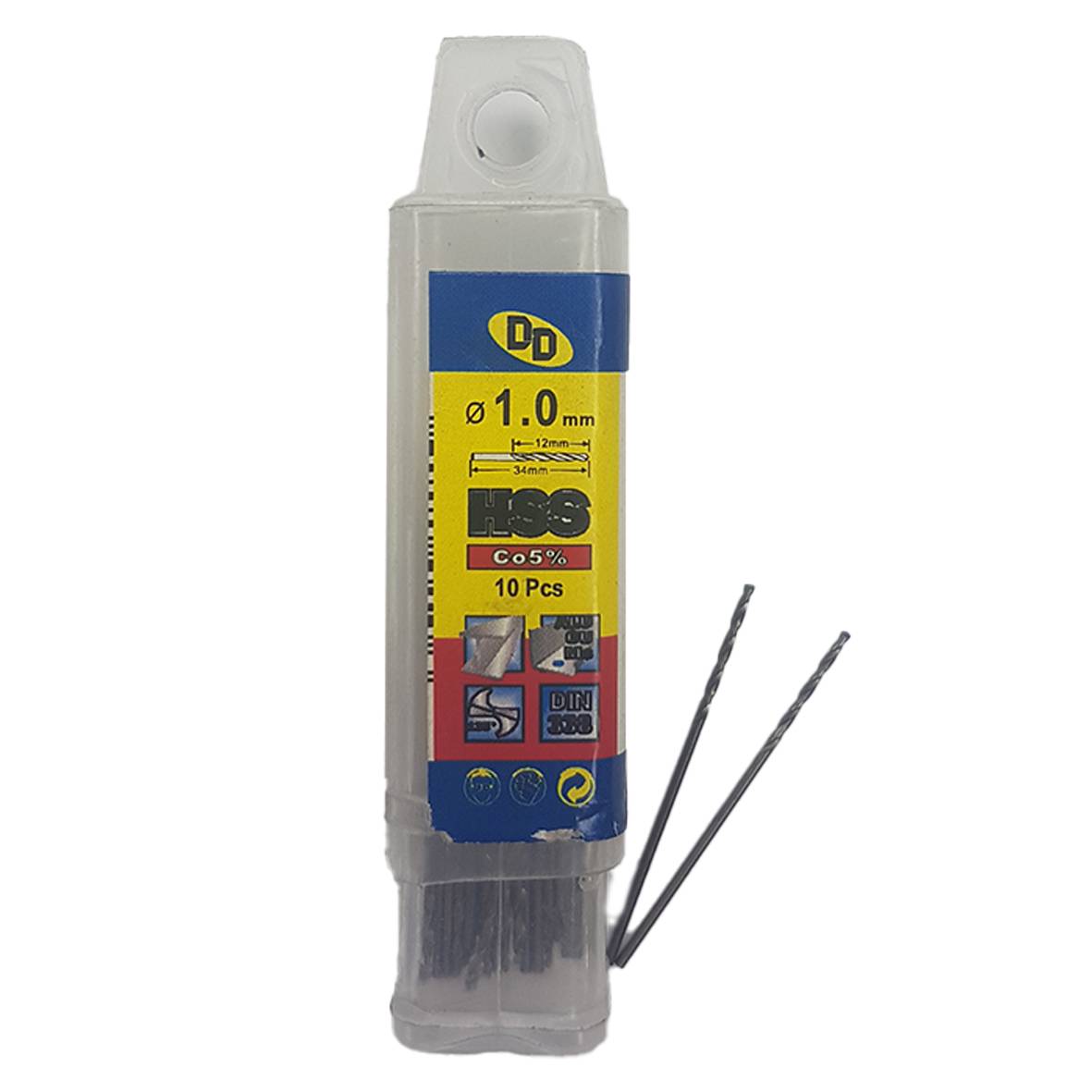 مته آهن و چوب 5 درصد Hss کبالت DD سایز  1 میلیمتر