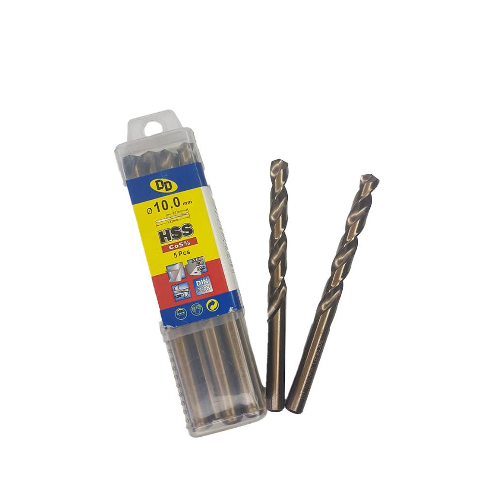 مته آهن و چوب 5 درصد Hss کبالت DD سایز  10 میلیمتر