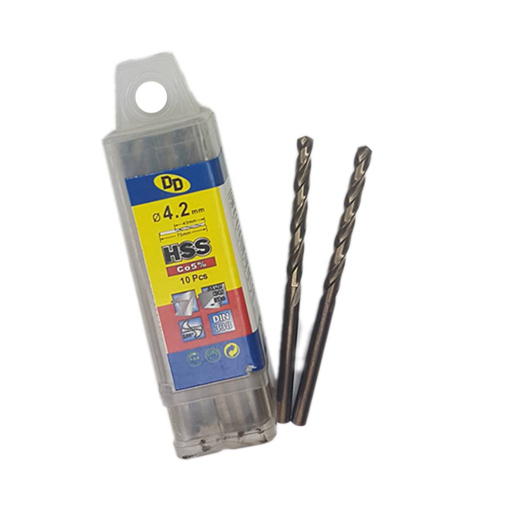 مته آهن و چوب 5 درصد Hss کبالت DD سایز  4.2 میلیمتر
