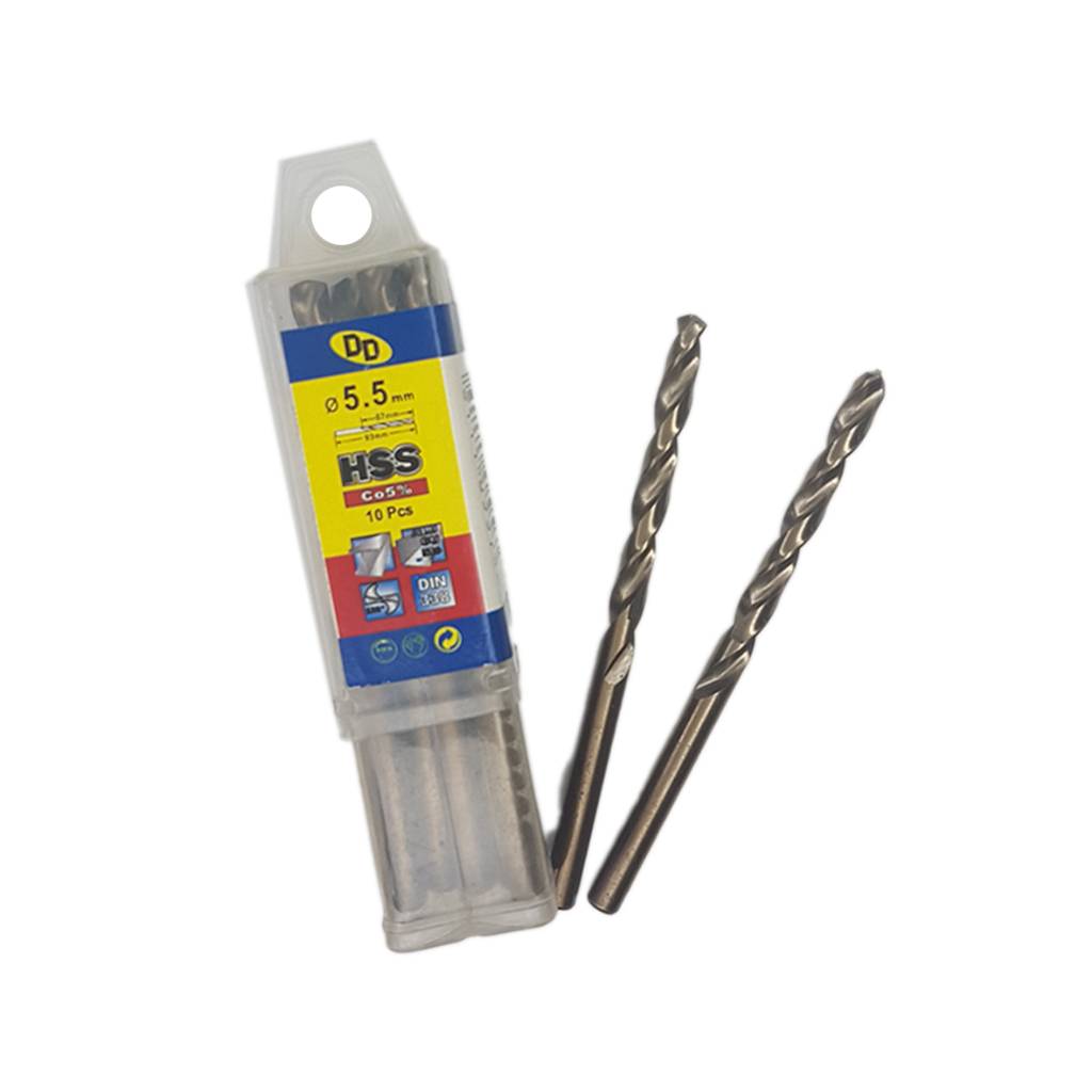 مته آهن و چوب 5 درصد Hss کبالت DD سایز  5.5 میلیمتر
