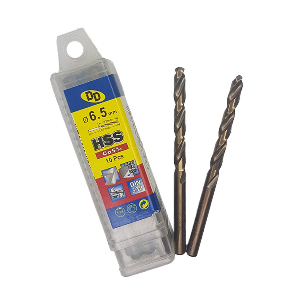 مته آهن و چوب 5 درصد Hss کبالت DD سایز  6.5 میلیمتر