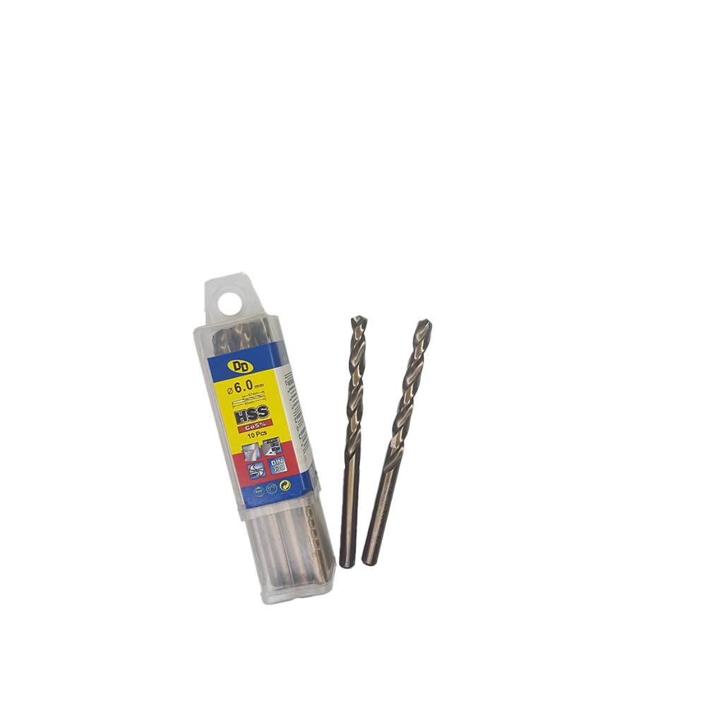 مته آهن و چوب 5 درصد Hss کبالت DD سایز  6 میلیمتر