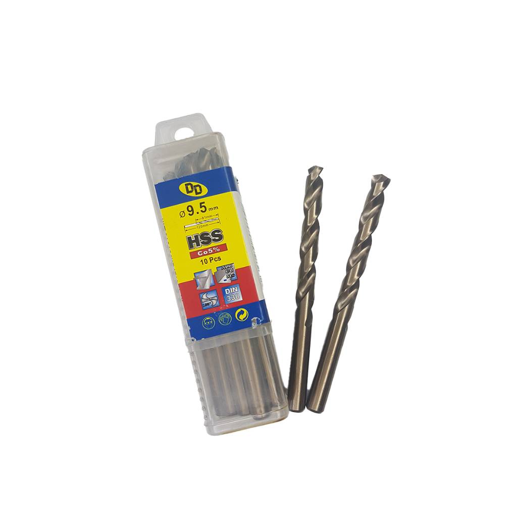 مته آهن و چوب 5 درصد Hss کبالت DD سایز  9.5 میلیمتر
