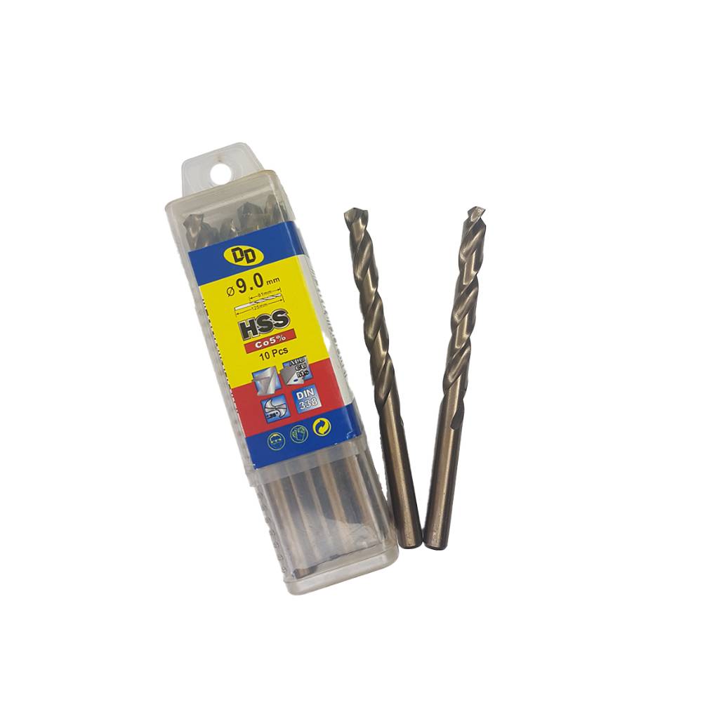مته آهن و چوب 5 درصد Hss کبالت DD سایز  9 میلیمتر