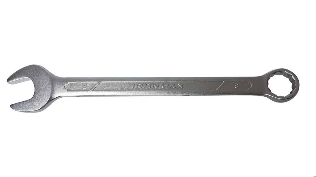آچار یکسر تخت و یکسر رینگی آیرون مکس IRONMAX سایز 8