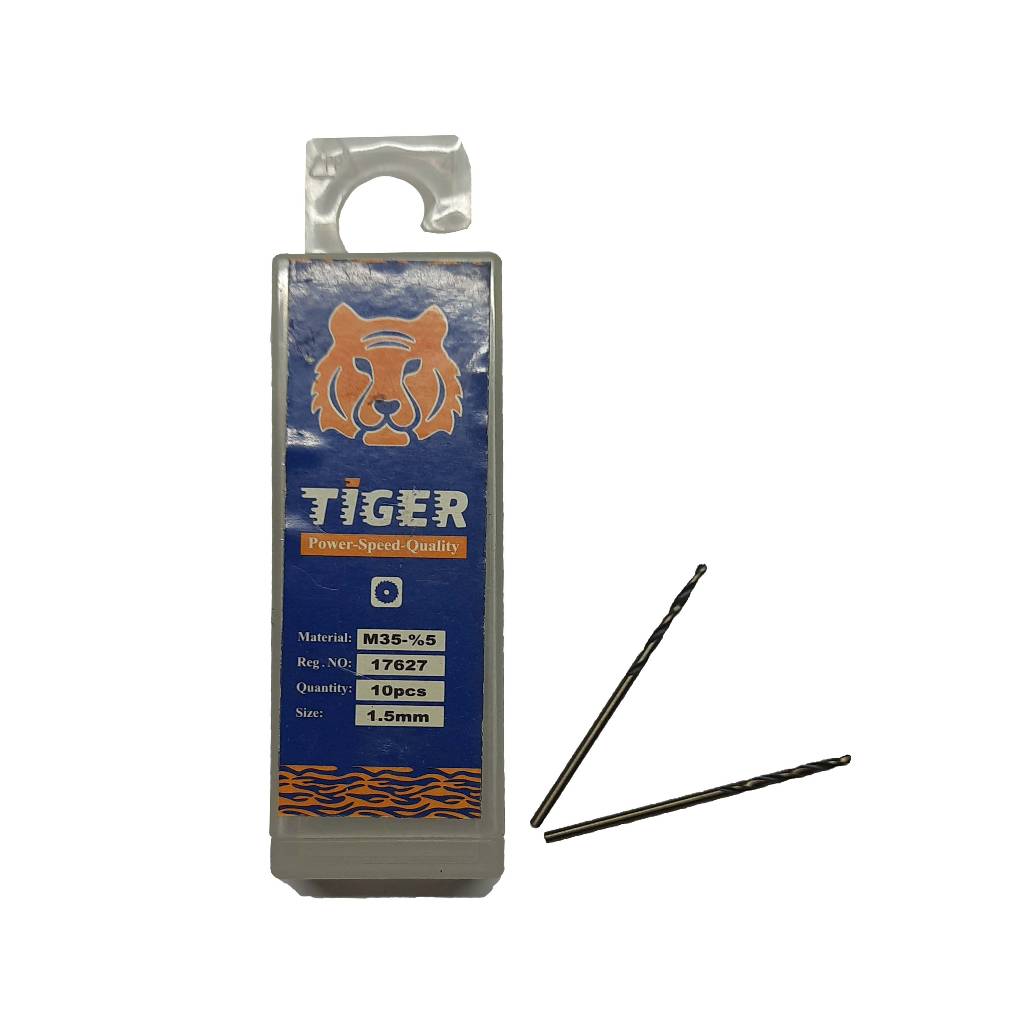 مته آهن 5 درصد Hss کبالت تایگر TIGER سایز 1.5 میلیمتر