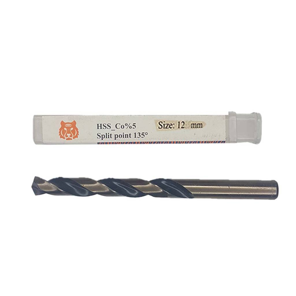 مته آهن 5 درصد Hss کبالت تایگر TIGER سایز 12 میلیمتر