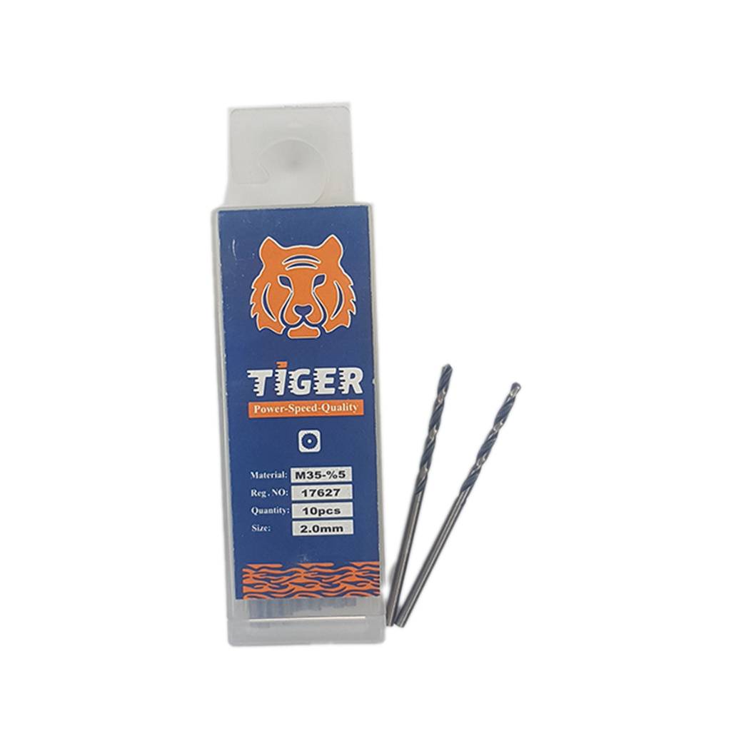 مته آهن 5 درصد Hss کبالت تایگر TIGER سایز 2 میلیمتر