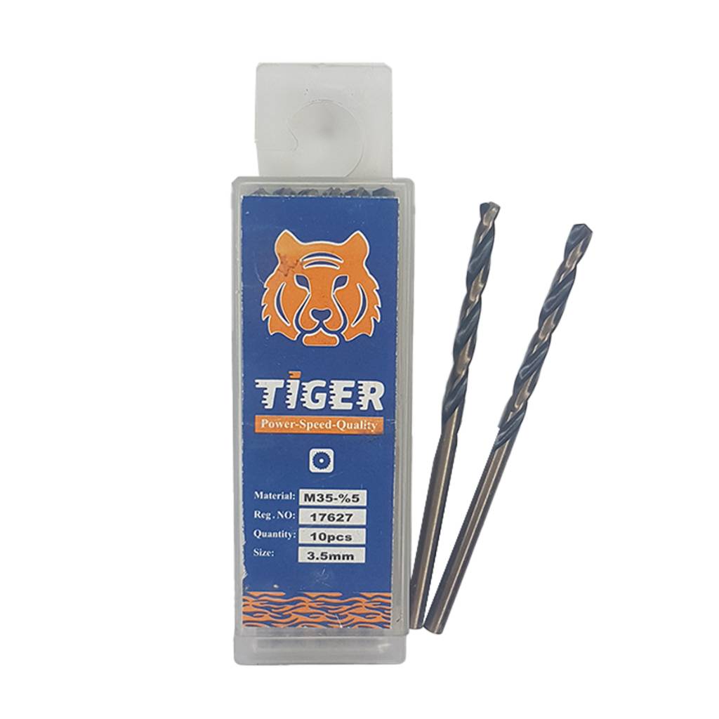 مته آهن 5 درصد Hss کبالت تایگر TIGER سایز 3 میلیمتر