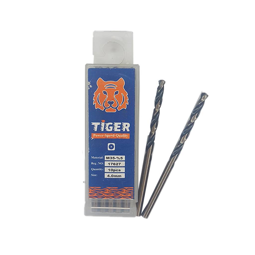 مته آهن 5 درصد Hss کبالت تایگر TIGER سایز 4 میلیمتر