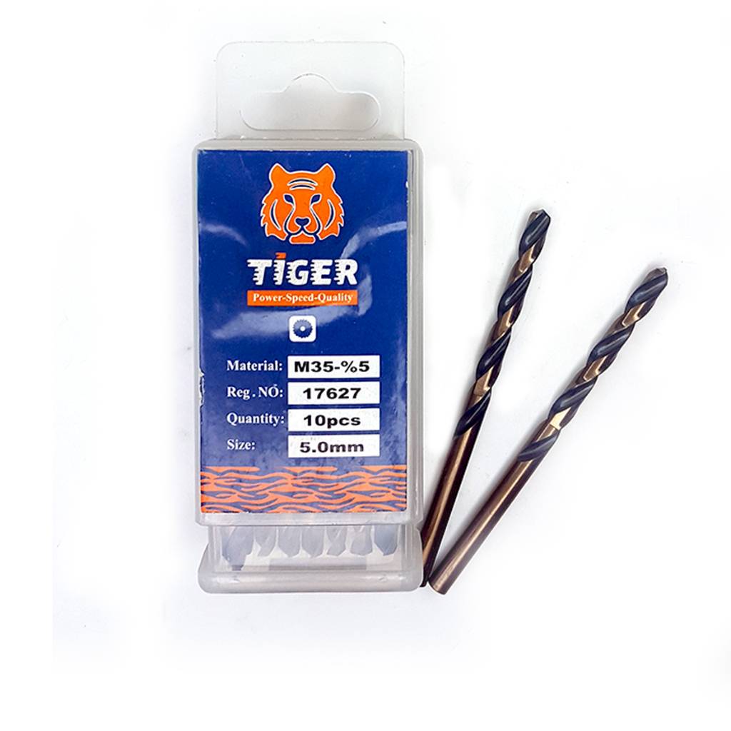 مته آهن 5 درصد Hss کبالت تایگر TIGER سایز 5 میلیمتر