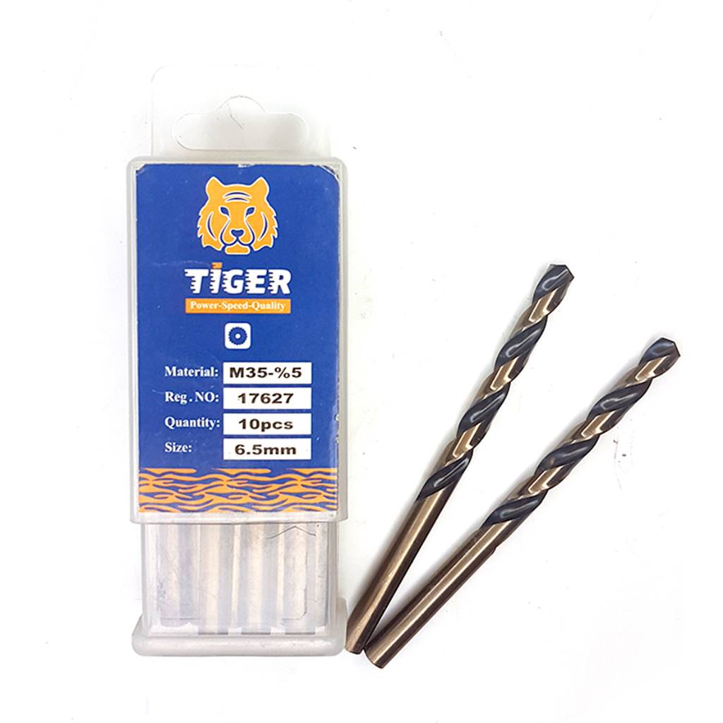 مته آهن 5 درصد Hss کبالت تایگر TIGER سایز 6.5 میلیمتر
