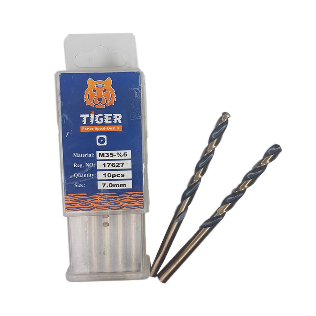 مته آهن 5 درصد Hss کبالت تایگر TIGER سایز 7 میلیمتر